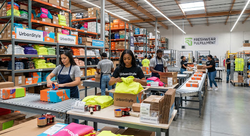 Dynamic warehouse fulfillment center for UrbanStyle apparel brand